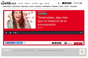 Colaboracion de ApsidE en radio Euskadi hablando de la tartamudez
