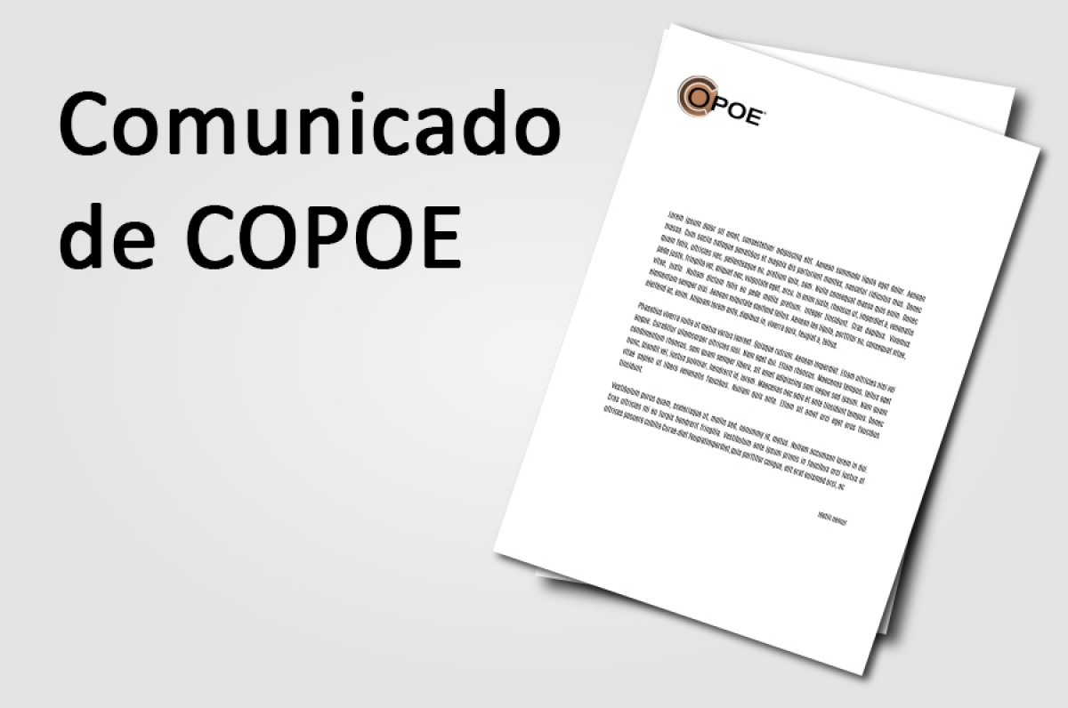 Comunicado de COPOE contra las pruebas externas de la LOMCE