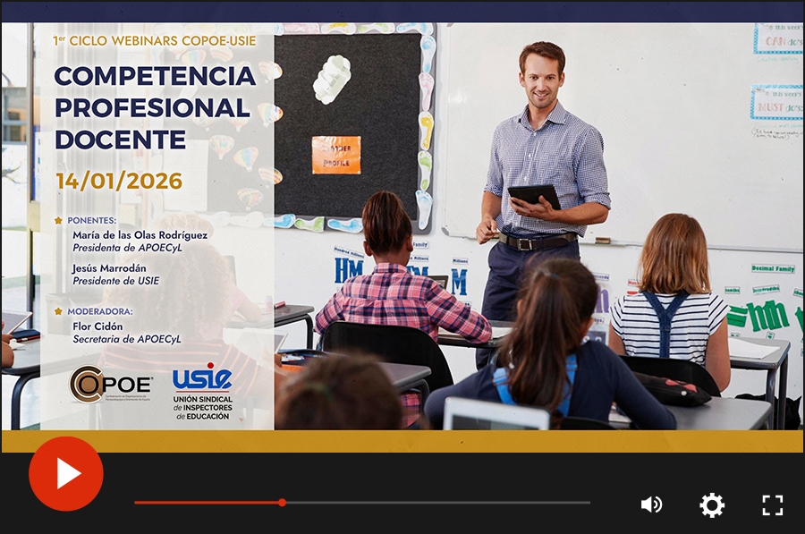 V&iacute;deo del webinar COPOE-USIE "Competencia profesional docente"