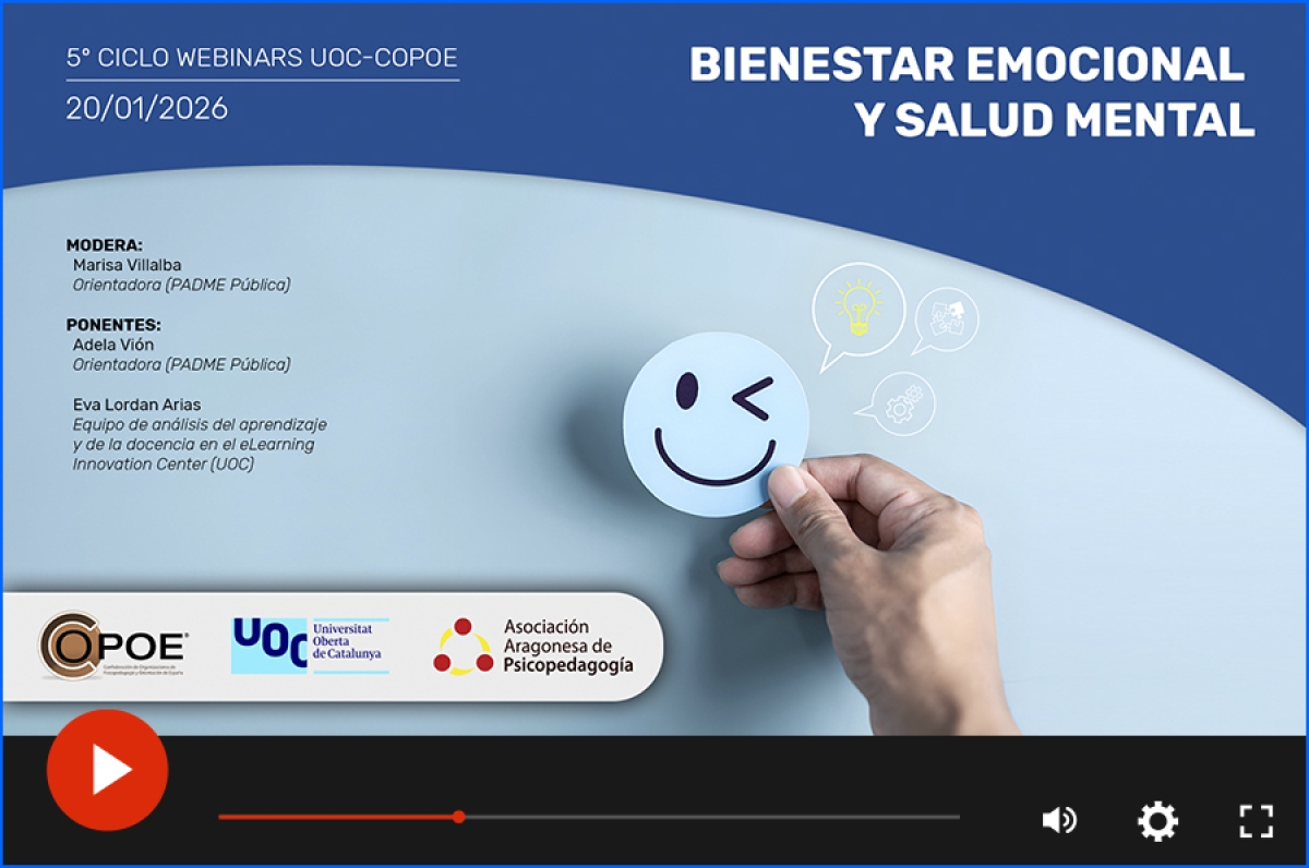 V&iacute;deo del webinar UOC-COPOE "Bienestar emocional y salud mental"