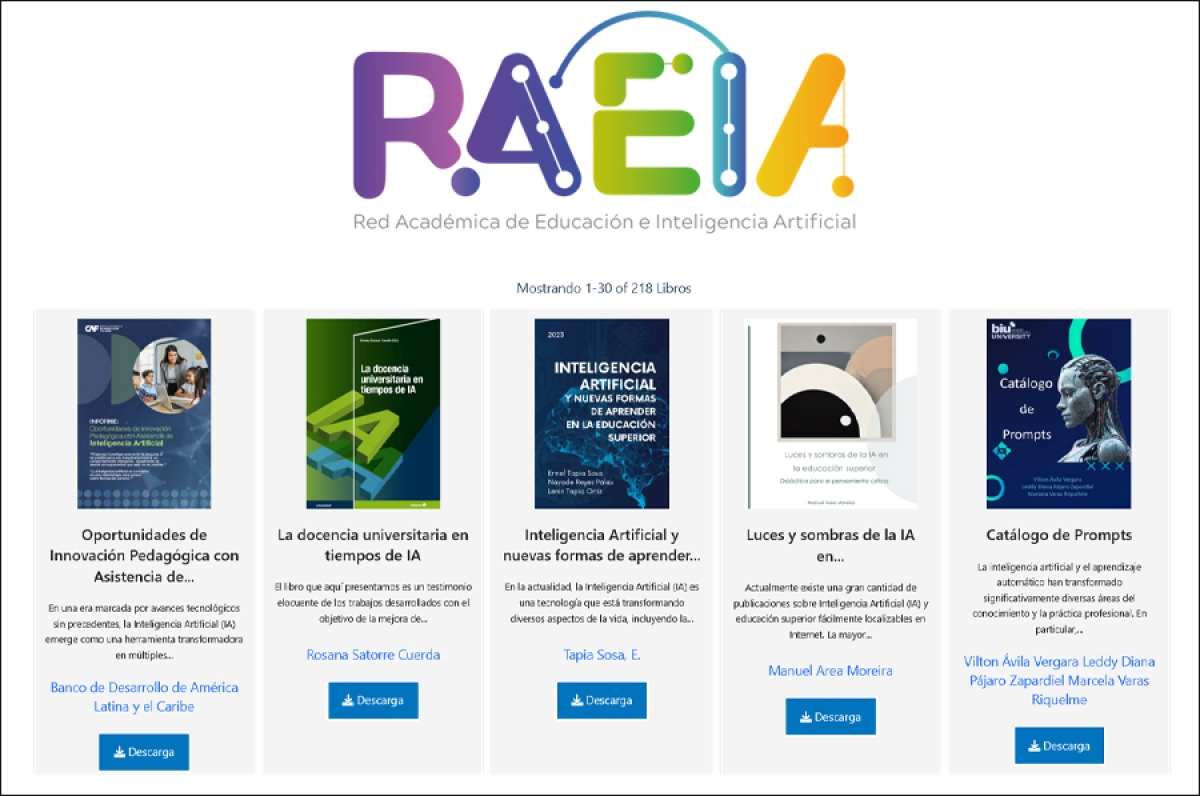 Biblioteca de m&aacute;s de 200 libros gratuitos sobre inteligencia artificial y educaci&oacute;n