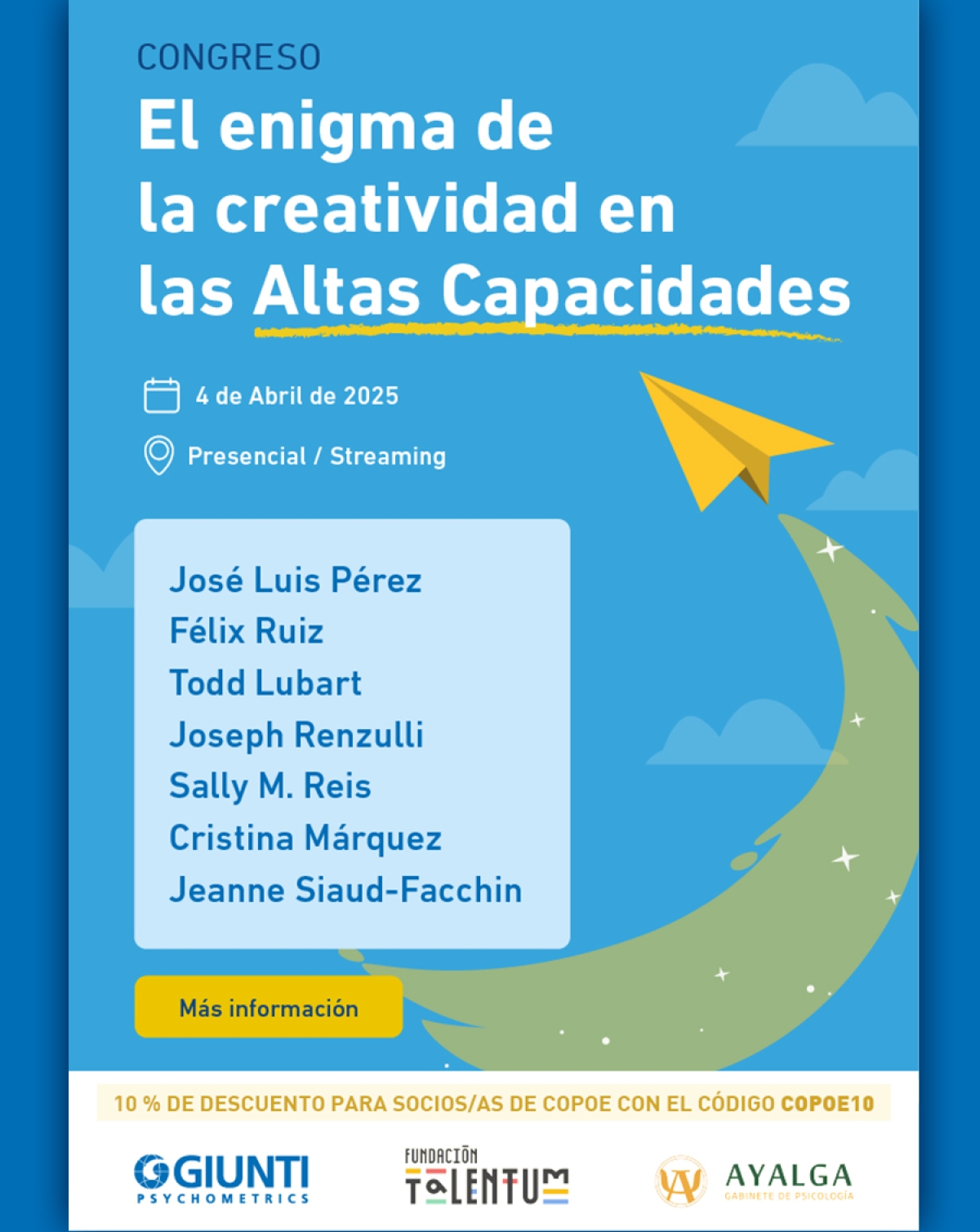 II Congreso sobre Altas Capacidades - Giunti Psychometrics, el 4 de abril en formato presencial y streaming