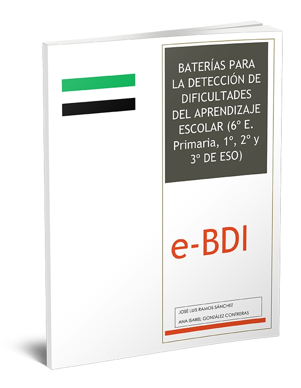 e-BDI: Baterías de Evaluación de Dificultades de Aprendizaje (6º EP, 1º, 2º, Y 3º ESO)